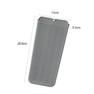 THE STYLE SUTRA Silicone Heat Resistant Mat Pouch for Curling Iron Hair Straightener Barber Gray| Hair Care & Styling | Straightening & Curling Irons