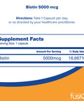 Bariatric Fusion Biotin 5000 mcg 90 Capsules