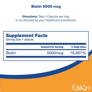 Bariatric Fusion Biotin 5000 mcg 90 Capsules