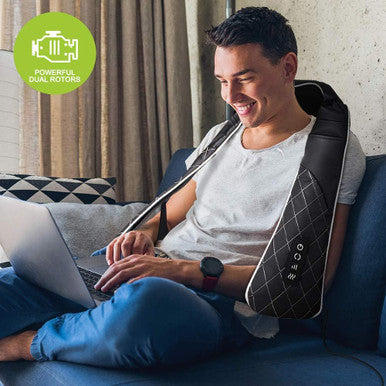 Bodyhealt Shiatsu Back And Neck Massager - Shoulder Massager For Back Massage. Neck Massager For Pain Relief Deep Tissue. 3D Electric Massager, Neck And Shoulder Massager With Heat Best Body Massager