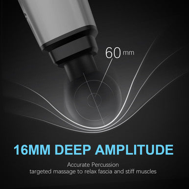 Headot Deep Tissue Muscle Therapy Gun For Athletes, Percussion Body Muscle Massager With 30 Speeds,6 Types Of Massage Heads, Handheld Massager For Shoulder Neck Back Pain Relief (Carbon)