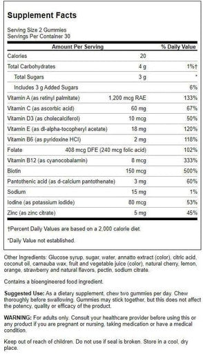 Swanson Mixed Fruit Multivitamin Adult Gummies - Daily Wellness Support for Adults - Formula for Overall Health & Wellness - 60 Gummies