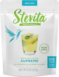 Stevita Stevia with Xylitol Supreme 8 oz Pouch AllNatural Stevia Extract Natural Sweetener No Calories NonGMO Vegan Kosher Keto Paleo Gluten Free ErythritolFree 227 Servings