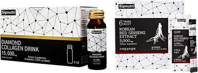 Sipnutri Liquid Diamond Collagen Drink 15000 mg and Korean Panax Ginseng Extract 3000 mg