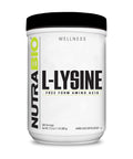 Nutrabio L-Lysine Powder 500G Essential Amino Acid For Protein Metabolism Collagen Support & Immune Health Pure Unflavored Non-Gmo Vegan 500 Servings