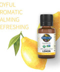 Garden of Life Essential Oil Lemon Usda Organic 0.5 Fl Oz