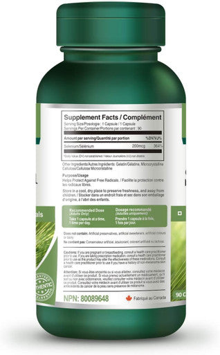 VORST Selenium 200mcg 90 Capsules | Antioxidant Supplement for Thyroid Health , Immune System , Mental Health , & Cardiovascular Health to Help Reduce Asthma Related Symptoms and more | 1 Bottle