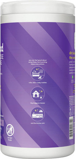 Method All-Purpose Cleaning Wipes French Lavender Multi-Surface Compostable 70 Count (Pack of 1)