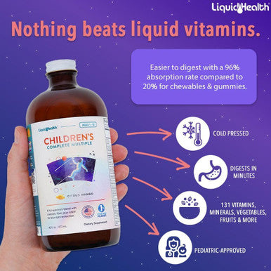 Liquidhealth Children's Complete Multivitamin & Women's Prenatal/Postnatal Liquid Multivitamin for Before During & After Pregnancy - Immune Support Overall Health & Wellness for Moms & Kids