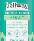 Bellway Fiber Super Fiber Powder Fruit Sugar Psyllium Husk Fiber Supplement Powder Lemon Lime 8.2 oz
