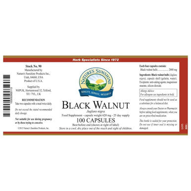 Nature'S Sunshine Black Walnut 100 Capsules