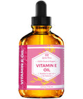 Leven Rose Vitamin E Oil 75000 IU per oz 100 Natural Organic Pure Vitamin E Oil for Skin Face Hair Nails and Scars 4 oz