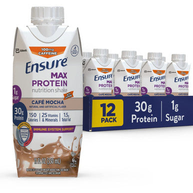 Ensure Max Protein Nutrition Shake 11 Fl Oz 12 Count & Max Protein Nutrition Shake 11 Fl Oz (Pack Of 12) & Max Protein Nutritional Shake 11 Fl Oz (Pack Of 12)