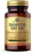 Solgar Inositol Vegetable Capsules 500 Mg 100 Count