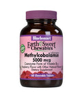 Bluebonnet Nutrition EarthSweet Methylcobalamin 5,000 mcg Active Coenzyme Form of Vitamin B12 Supports Energy Boost & Metabolism - Vegan, Gluten-Free - Raspberry Flavor - 60 Chewable Tablets