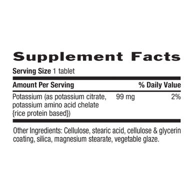 Country Life Potassium 99Mg 250 Tablets Certified Gluten Free