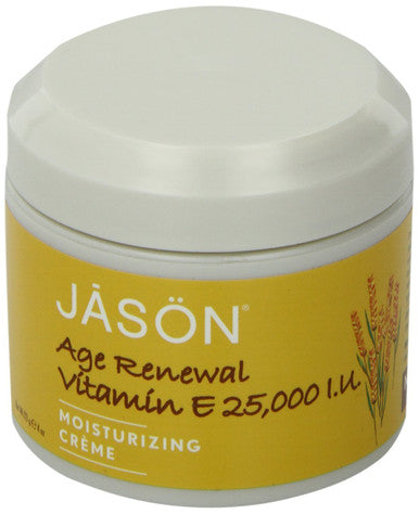 JASON Age Renewal Vitamin E 25,000 IU Moisturizing Crme, 4 Ounce Container (Pack of 2)