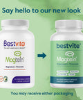 Bestvite Magtein Magnesium L-Threonate Capsules - 2000mg per Serving (120 Vegetarian Capsules) - Patented and Bioavailable Magnesium - No Stearates - No Fillers - Vegan - Non GMO - Gluten
