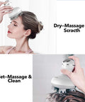 Latme Scalp Massager With 4 Replacement Massage Heads Portable Head Scratcher With Tissue Kneading Nodes Gifts Idea Stress Release Massager For Muscles Shoulder Calf