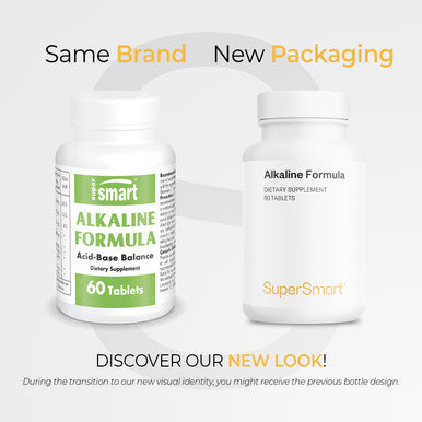 Supersmart Alkaline Formula with Licorice Root Extract Calcium Magnesium Citrate Helps Balance The Bodys pH NonGMO Gluten Free 60 Vegetarian Capsules