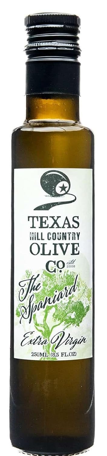 Texas Hill Country Olive Co Miller's Blend Extra Virgin Olive Oil - Cold Pressed EVOO Gourmet Olive Oil - Rich & Robust - Perfect for Dressing & Dipping - Award Winning & Made in Texas (16.9 oz)