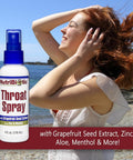 Nutribiotic â€“ Throat Spray With Gse 4 Fl. Oz Gentle And Soothing Sore Throat Support With Grapefruit Seed Extract Zinc & Menthol Alcohol & Non-Medicated