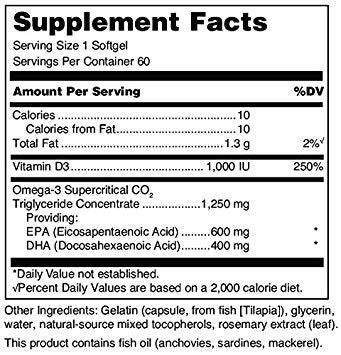 Douglas Labs, Quell Fish Oil EFA Plus, 60 softgels