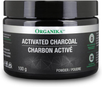 Organika Activated Charcoal Powder- Food Grade, Detox Support, Teeth Whitening, Face Wash- 100G