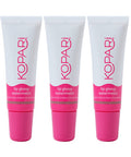 Kopari Coconut Lip Glossy Watermelon - Hydrating and Moisturizing Coconut Oil, Vitamin E and Shea Butter Lip Gloss With 100% Organic Coconut Oil, Non GMO, Vegan Sulfate Free, 3 Pack