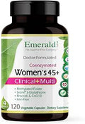 Emerald Labs Womens 45+ Clinical Multi Multivitamin for Comprehensive Support Bone and Heart Health Designed for Women 45+ GlutenFree and Vegetarian 120 Vegetable Capsules (30Day Supply)