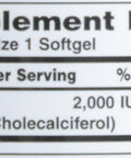 Nature's Bounty D 2000 Iu Softgels 150 Count