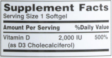 Nature's Bounty D 2000 Iu Softgels 150 Count