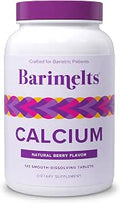 Barimelts Calcium Citrate with Vitamin D3 and Magnesium 120 SmoothDissolving Tablets (1Month Supply) Bariatric Calcium Supplements for Women Natural Berry Flavor
