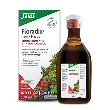 Flora Floradix Iron Herbs Natural Liquid Iron Supplement 17 fl Ounce 500 ML