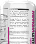 Evlution Nutrition Women'S Multivitamin - Full Spectrum Vitamins & Minerals, Immune Health, Vitamin C & D, Iron, Zinc, Antioxidants & Bioflavonoids, Skin, Hair, Bone, Eye Health, 120 Tablets, 60 Days
