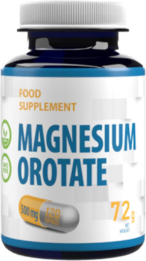 Magnesium Orotate 2000Mg Per Serving 120 Vegan Capsules, Certificate Of Analysis By Agrolab Germany, High Strength Supplement, No Fillers Or Bulkers, Gluten And Gmo