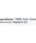 Hobe Labs Hobe Naturals Sweet Almond Oil - 4 fl oz - 100% Pure with Vitamin E