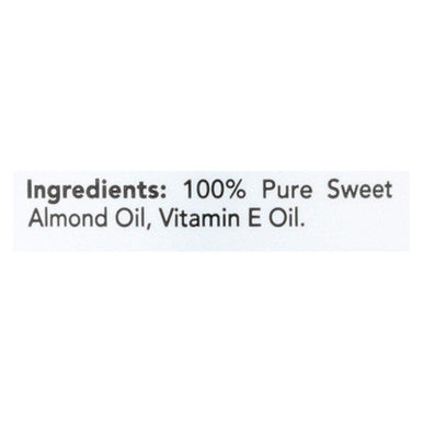Hobe Labs Hobe Naturals Sweet Almond Oil - 4 fl oz - 100% Pure with Vitamin E