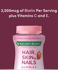 Nature's Bounty Optimal Solutions Hair Skin And Nails 2500 mcg 140 Gummies