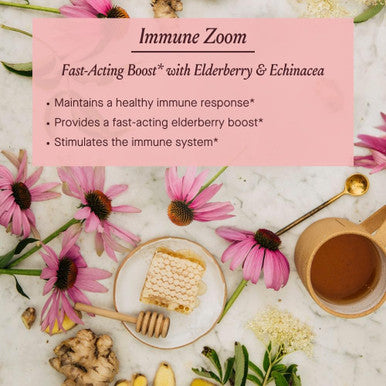 Urban Moonshine Immune Zoom - Stimulates Immune System* - Fast-Acting Immune Booster* With Echinacea, Elderberry & Raw Honey - Immune Support Supplement - Gluten Herbal Supplement* - 2 Fl Oz