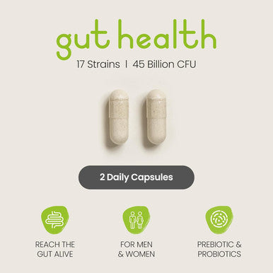 Pre And Probiotics For Gut Health Women & Men, 17 Bio Cultures Complex, Probiotics For Adults. Bloating Gut Health Probiotics. Vegan Probiotics And Prebiotics, Vitabright Gut Probiotic Supplements