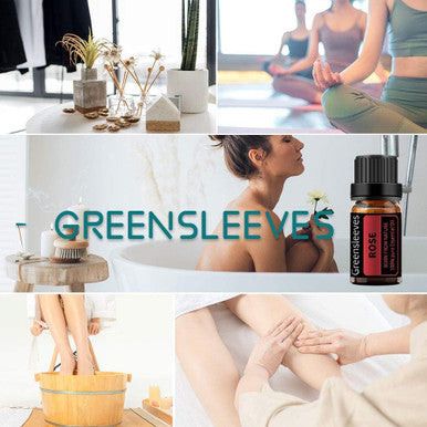 GREENSLEEVES Rose Essential Oil 100% Pure Organic Aromatherapy Diffuser Oils 10ml