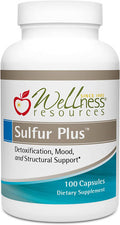 Sulfur Plus with Biotin 6000mcg and MSM 1000mg for Hair Skin Nails 100 Capsules