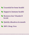 Natrol Fast Dissolve Vitamin D3 2000 Iu Dietary Supplement For Bone And Joint Health Bone Support Supplement 90 Tablets 90 Day Supply