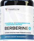 Extra Strength Berberine with Ceylon Cinnamon Vitauthority High Absorption Dihydroberberine Berberine Supplement for Balance and Support Vegan Powerful AMPk Metabolic Activator 30 Servings