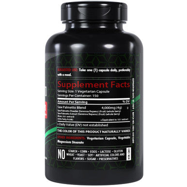 Healthfare Saw Palmetto Extract | 4000Mg | 150 Capsules | Traditional Herb Supplement For Prostate, Hair And Urinary Health