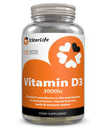 5StarLife Vitamin D3 3000iu, 120 Softgel Capsules, Daily VIT D3, 4 Months Supply