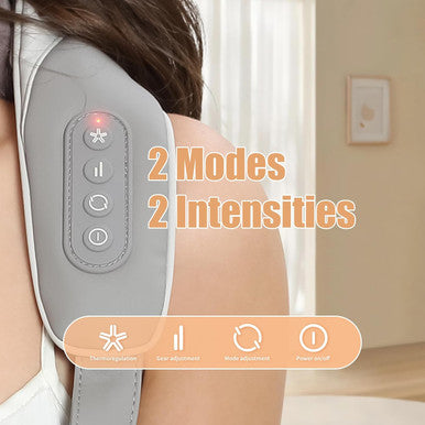6D Kneading Neck Massager, Cordless Electric, Heat, Adjustable Strap, 2.2Lb, For Shoulder, Back, Deep Tissue, Relief Pain & Stress