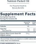 Heritage Store Black Seed Oil Organic Cold Pressed Nigella Sativa Supplement with Thymoquinone Omega 3 6 9 Antioxidant Immune and Joint Support Vegan 16oz