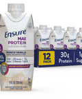 Ensure Max Protein Nutrition Shake 11 Fl Oz 12 Count & Max Protein Nutrition Shake 11 Fl Oz (Pack Of 12) & Max Protein Nutrition Shake With 30G Of Protein 1G Of Sugar 11 Fl Oz (Pack Of 12)